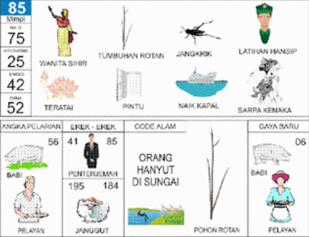 Erek-Erek 85 Buku Tafsir Mimpi 2D Bergambar Lengkap